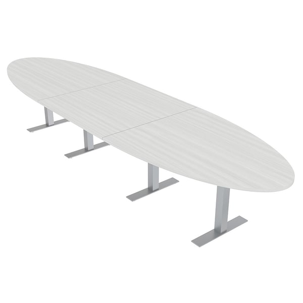 45 in W, 165.75 in L, 29 in H, Engineered Wood Top, White